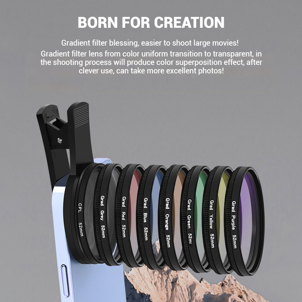 52mm Clip-On Smartphone Camera - Photography Lighting Beginners review and price