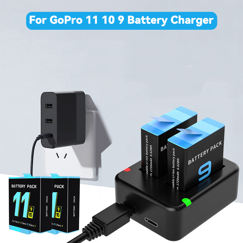 Dual Port Slot Double Battery  - Gopro Action Camera Hero 12 Black review and price