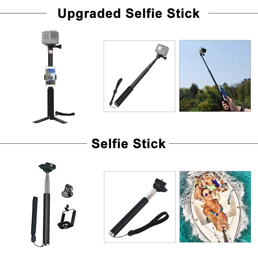 for GoPro Accessories Set for  - Gopro Action Camera Hero 12 Black review and price