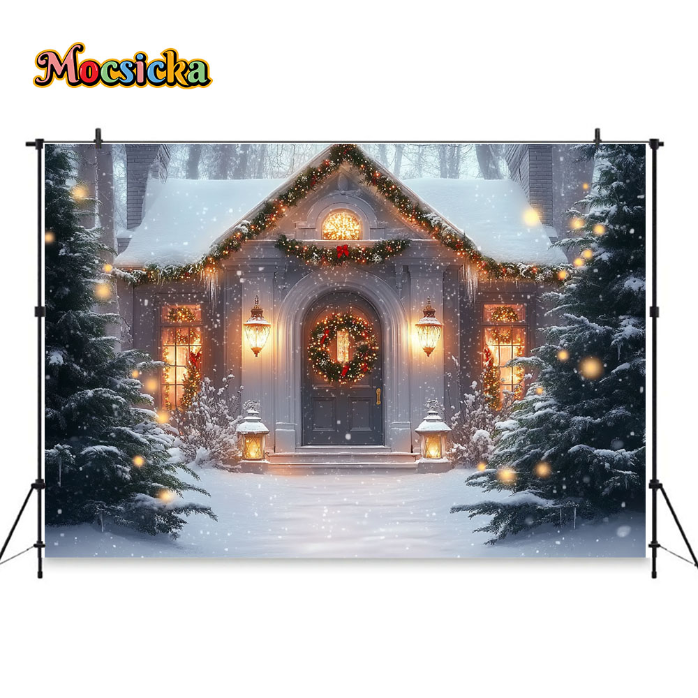 Mocsicka White Christmas Churc - Photography Lighting White Background review and price