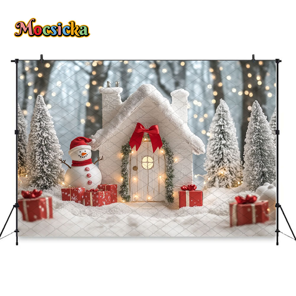 Mocsicka White Christmas House - Photography Lighting White Background review and price