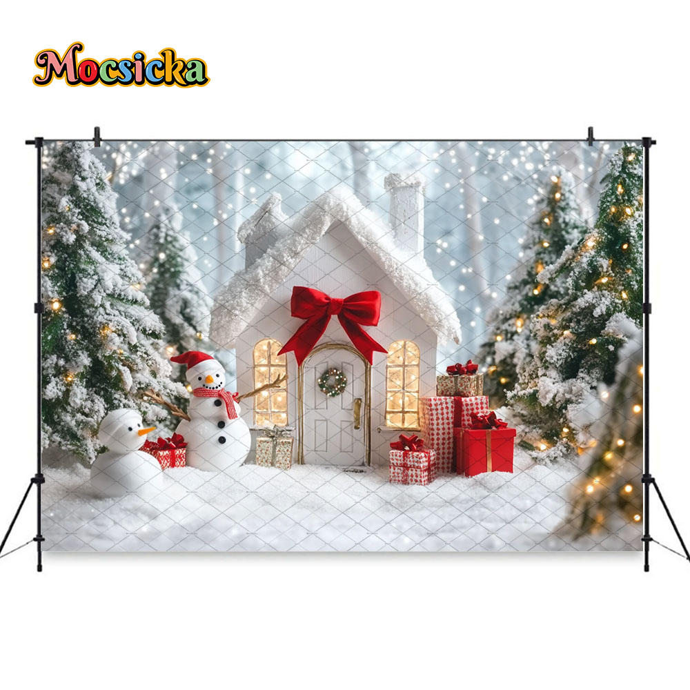 Mocsicka White Christmas House - Photography Lighting White Background review and price