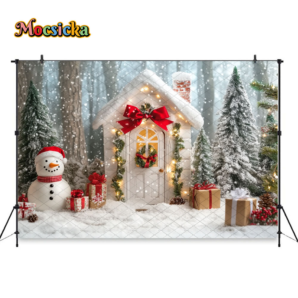 Mocsicka White Christmas House - Photography Lighting White Background review and price