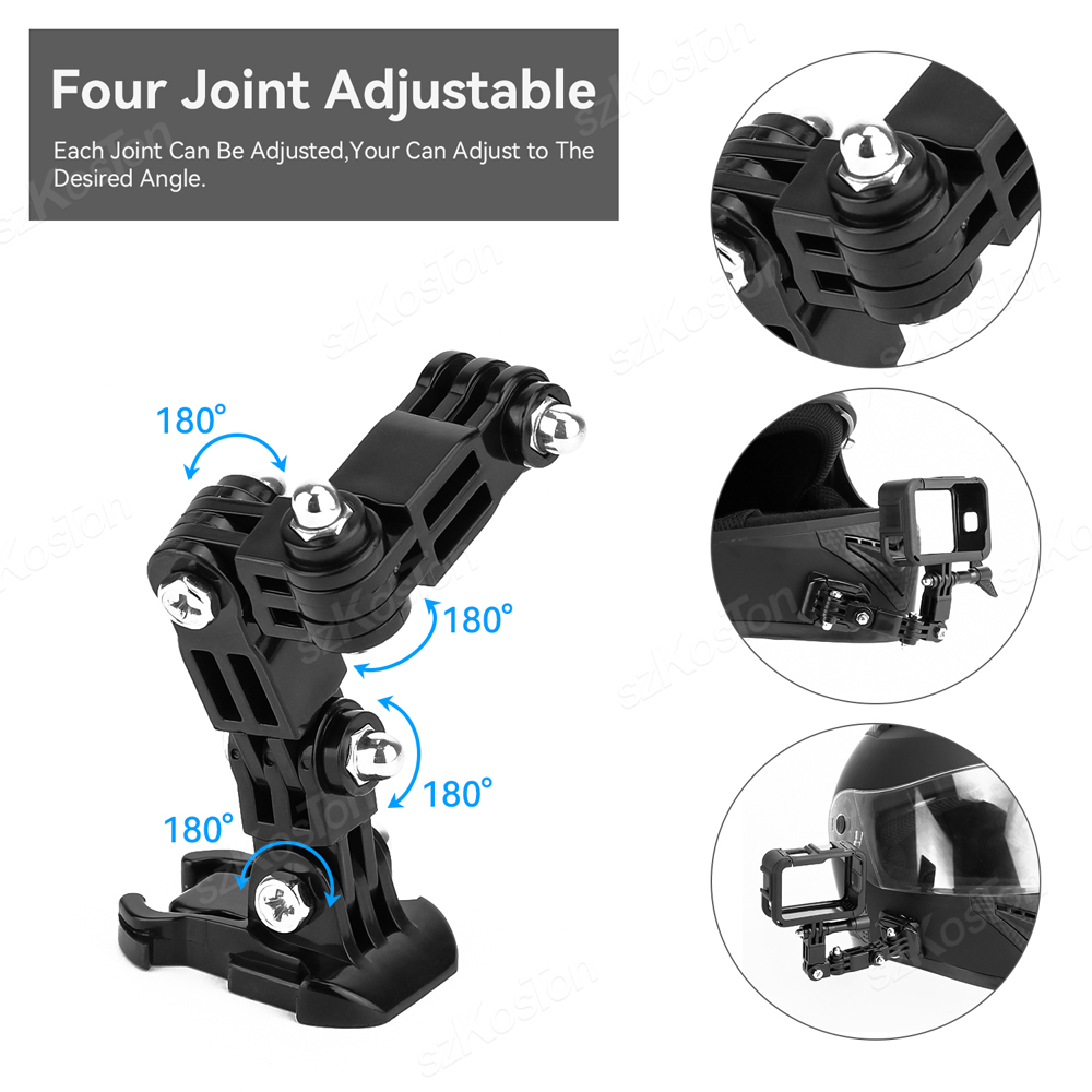 Motorcycle Helmet Chin Mount K - Gopro Action Camera Hero 12 Black review and price