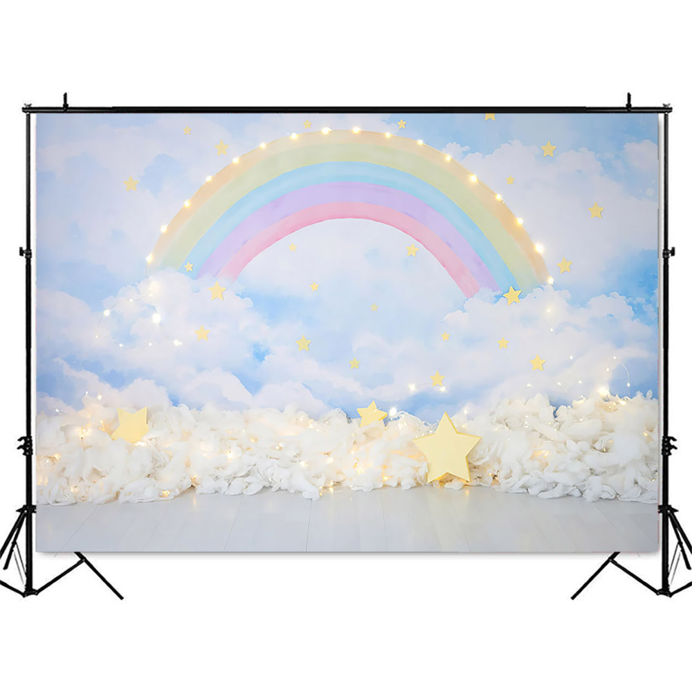 Blue Sky and White Clouds Back - Photography Lighting White Background review and price