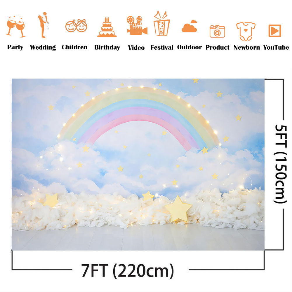 Blue Sky and White Clouds Back - Photography Lighting White Background review and price